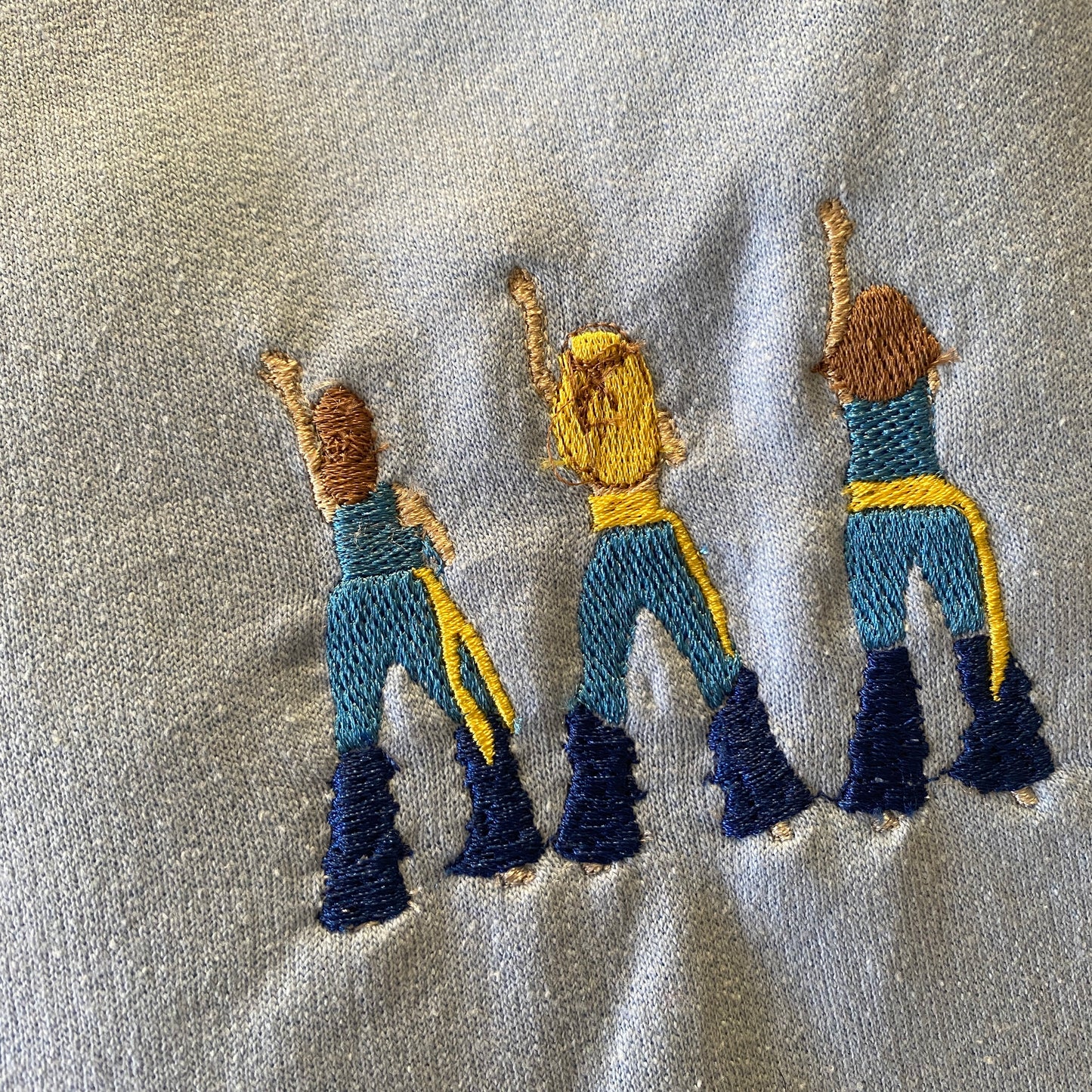 Donna and the Dynamos Embroidered Sweatshirt - Large Light Blue (Please read item description below)