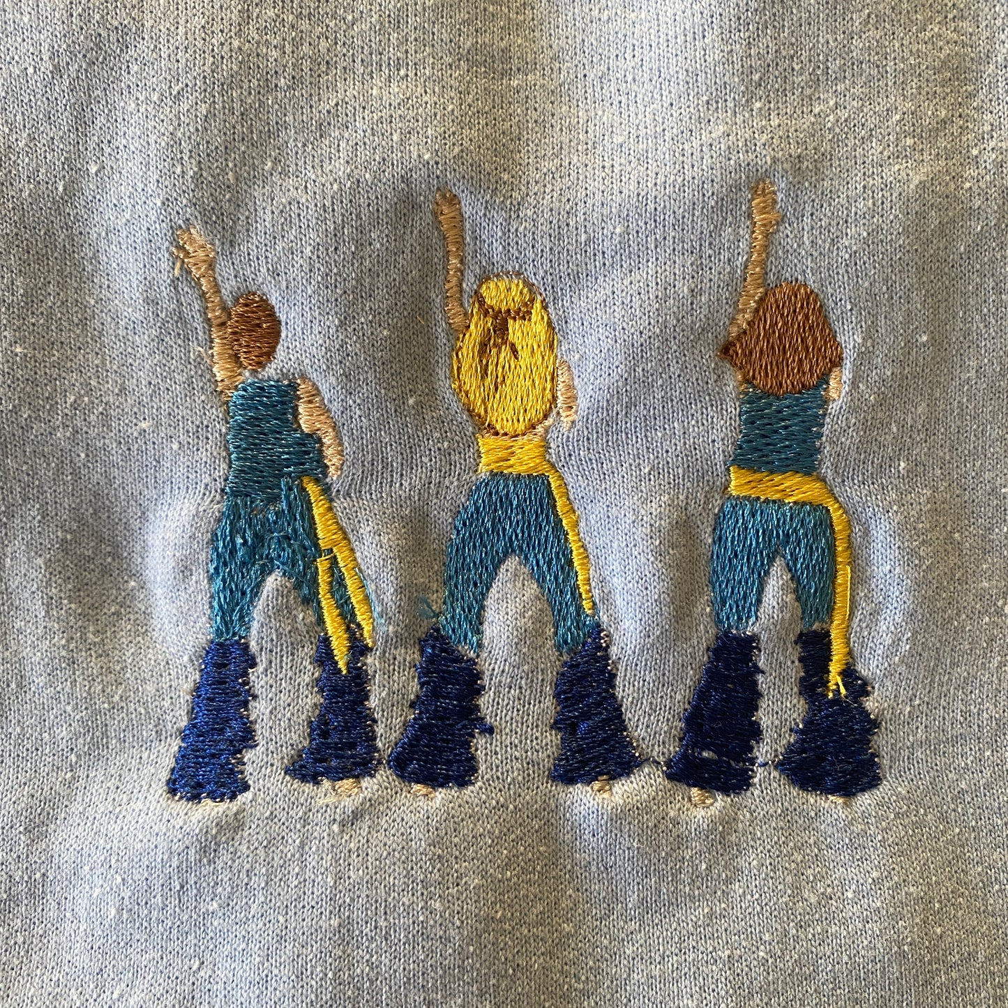 Donna and the Dynamos Embroidered Sweatshirt - Light blue Large